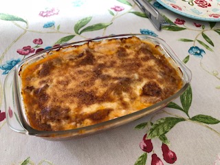 Lasagne Bolognese mit Zucchini oder Aubergine LCHF ketogen glutenfrei